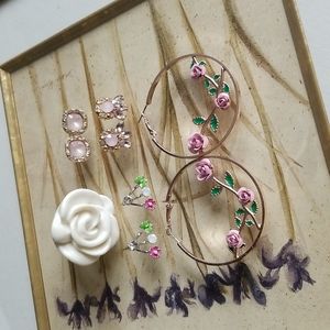 Mixed Spring Garden and Rose Gold Jewelry Bundle